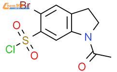 5 溴 1 乙酰基 2 3 二氢 1H 吲哚 6 磺酰氯 5 bromo 1 acetyl 2 3 dihydro 1H indole 6