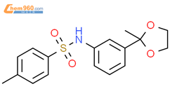 4 Methyl N 3 2 Methyl 1 3 Dioxolan 2 Yl Phenyl Benzenesulfonamide