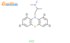 盐酸异丙嗪-d4氘代内标结构式图片|1173018-74-0结构式图片