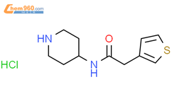 N Piperidin 4 Yl 2 Thiophen 3 Yl Acetamide Hydrochloride N 1185307