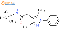 N Tert Butyl 2 3 5 Dimethyl 1 Phenylpyrazol 4 Yl Acetamide 125103 52 8