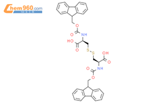 (2R,2'R)-3,3'-Disulfanediylbis(2-((((9H-fluoren-9-yl)methoxy)carbonyl)amino)propanoic acid)结构式图片|125739-99-3结构式图片