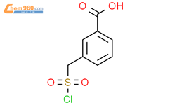 3-(chlorosulfonyl)methylbenzoic acid结构式图片|1258540-34-9结构式图片