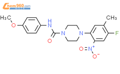 Fluoro Methyl Nitrophenyl N Methoxyphenyl Piperazine