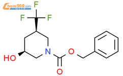 (3S,5R)-benzyl 3-hydroxy-5- (trifluoromethyl)piperidine -1-ca rboxylate结构式图片|1270497-76-1结构式图片
