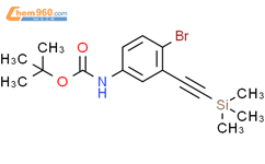 Tert Butyl N 4 Bromo 3 2 Trimethylsilylethynyl Phenyl Carbamate