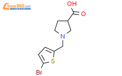 1 5 Bromothiophen 2 Yl Methyl Pyrrolidine 3 Carboxylicacid 1339483 33