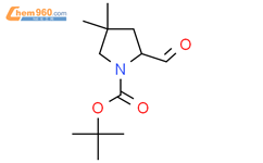 (S)-tert-butyl 2-formyl-4,4-dimethylpyrrolidine-1-carboxylate结构式图片|1369594-35-3结构式图片