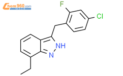 3-(4-chloro-2-fluorobenzyl)-7-ethyl-1H-indazole结构式图片|1402892-02-7结构式图片