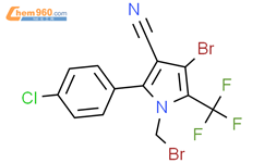 4-溴-1-溴甲基-2-对氯苯基-5-三氟甲基吡咯-3-腈结构式图片|143210-04-2结构式图片
