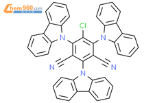 2,4,6-tris(9H-carbazol-9-yl)-5-chlorobenzene-1,3-dicarbonitrile结构式图片|1469704-61-7结构式图片