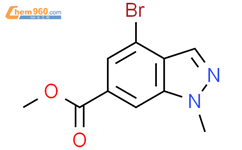 Methyl 4-bromo-1-methyl-1H-indazole-6-carboxylate结构式图片|1638759-79-1结构式图片