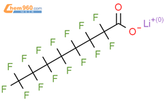 Pentadecafluorooctanoic acid lithium salt结构式图片|17125-58-5结构式图片