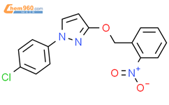 1 4 氯苯基 3 2 硝基苯基 甲氧基 1H 吡唑 1 4 Chlorophenyl 3 2 nitrophenyl