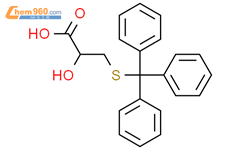 2-Hydroxy-3-(tritylthio)propanoic acid结构式图片|228107-54-8结构式图片