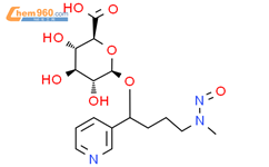 4-(甲基亚硝基氨基)-1-(3-吡啶基)-1-丁醇-N-beta-D-葡糖苷酸结构式图片|350508-29-1结构式图片