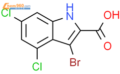 3 Bromo 4 6 dichloro 1H indole 2 carboxylic acid 400767 05 7 江苏艾康生物医药研发