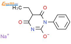苯巴比妥钠结构式