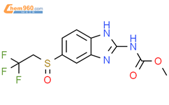 Carbamic acid, [5-[(2,2,2-trifluoroethyl)sulfinyl]-1H-benzimidazol-2-yl]-, methyl ester (9CI)结构式图片|57925-47-0结构式图片
