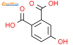 4-羥基-1,2-苯二甲酸結構式圖片|610-35-5結構式圖片