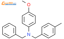 Benzenemethanamine,N-(4-methoxyphenyl)-4-methyl-N-(phenylmethyl)-结构式图片|62849-46-1结构式图片