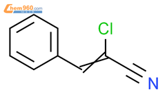 2-氯-3-苯基丙烯腈结构式图片|62979-66-2结构式图片