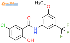 5 Chloro 2 Hydroxy N 3 Methoxy 5 Trifluoromethyl Phenyl Benzamide