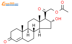 16α-Hydroxydeoxycorticosterone 21-Acetate結構式圖片|64501-70-8結構式圖片