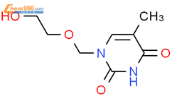 1-胸腺嘧啶甲氧基乙醇结构式图片|68724-11-8结构式图片