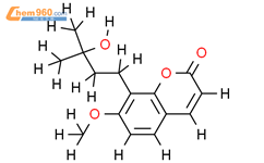 水合蛇床子素结构式图片|69219-24-5结构式图片