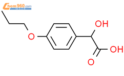 对丙氧基扁桃酸结构式图片|79694-16-9结构式图片