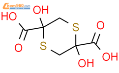2,5-dihydroxy-1,4-dithiane-2,5-dicarboxylic acid结构式图片|80003-64-1结构式图片
