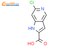 6 氯 1H 吡咯并 3 2 c 吡啶 2 羧酸 6 Chloro 1H pyrrolo 3 2 c pyridine 2