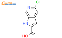 5-氯-6-氮杂吲哚-2-羧酸结构式图片|800401-68-7结构式图片