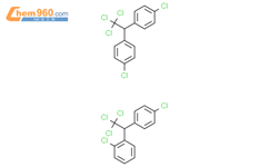 ddt(双对氯苯基三氯乙烷双对氯苯基三氯乙烷)结构式图片|8017-34-3