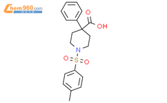4-苯基-1-对甲苯磺酰基哌啶-4-羧酸结构式图片|84255-02-7结构式图片