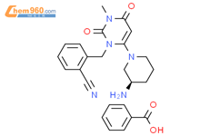 苯甲酸阿格列汀结构式图片|850649-62-6结构式图片