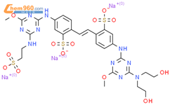 Trisodium 2 E 2 4 4 Bis 2 Hydroxyethyl Amino 6 Methoxy 1 3 5