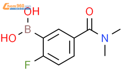 N,N-二甲基-3-硼-4-氟苯甲酰胺结构式图片|874289-46-0结构式图片