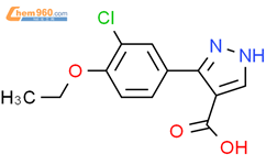 3 3 氯 4 乙氧基苯基 1H 吡唑 4 羧酸 3 3 chloro 4 ethoxyphenyl 1H pyrazole 4