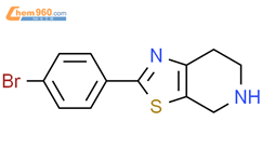 2 4 溴苯基 4 5 6 7 四氢噻唑并 4 5 C 吡啶 2 4 BROMO PHENYL 4 5 6 7 TETRAHYDRO