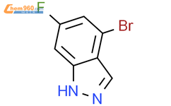 4-溴-6-氟吲唑结构式图片|885520-35-4结构式图片
