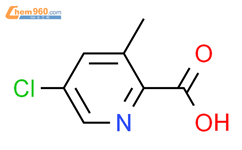 5-氯-3-甲基吡啶-2-羧酸结构式图片|886365-46-4结构式图片