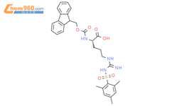 N-Fmoc-N'-(均三甲苯-2-磺酰基)-L-精氨酸结构式图片|88743-97-9结构式图片