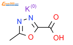 5-甲基-1,3,4-恶二唑-2-羧酸钾结构式图片|888504-28-7结构式图片