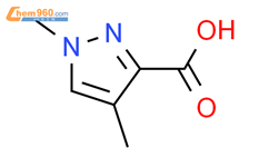 1,4-二甲基-1H-吡唑-3-羧酸结构式图片|89202-89-1结构式图片