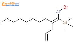 Zinc, bromo[2-(2-propenyl)-1-(trimethylsilyl)-1-decenyl]-, (E)- (9CI)结构式图片|89536-77-6结构式图片