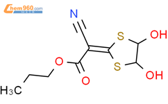 Propyl 2 Cyano 2 4 5 Dihydroxy 1 3 Dithiolan 2 Ylidene Acetate 89594