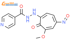 4-Pyridinecarboxylicacid, 2-(6-methoxy-4-nitroso-7-oxo-1,3,5-cycloheptatrien-1-yl)hydrazide结构式图片|900-00-5结构式图片