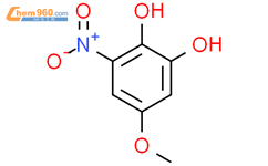 5-methoxy-3-nitrobenzene-1,2-diol结构式图片|90001-37-9结构式图片